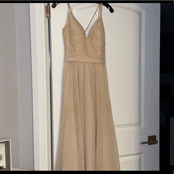 Cream colour bridesmaid/prom dress - Picture 1 of 5